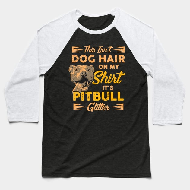 Pitbull T-Shirt I pit dog glitter pet Baseball T-Shirt by biNutz